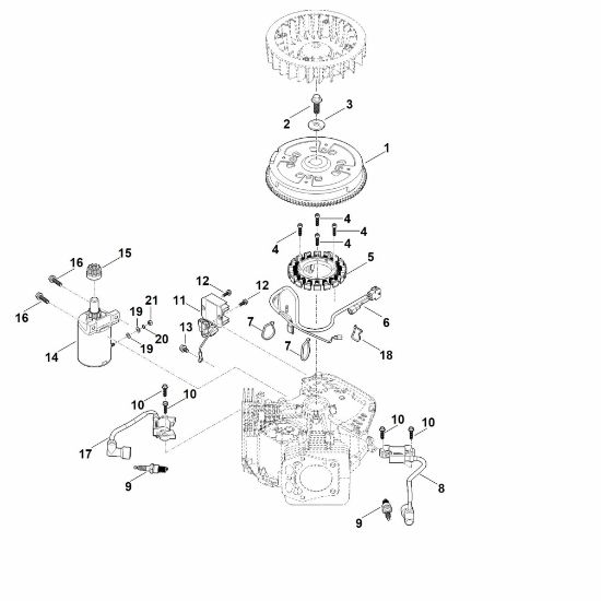 Picture of D - Ignition system, starter, flywheel EVC 7000.0 (EVC7000-0001)