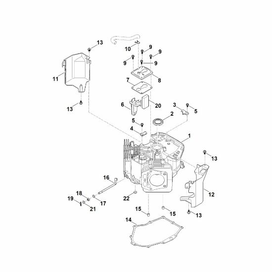 Picture of E - Crankcase EVC 7000.0 (EVC7000-0001)