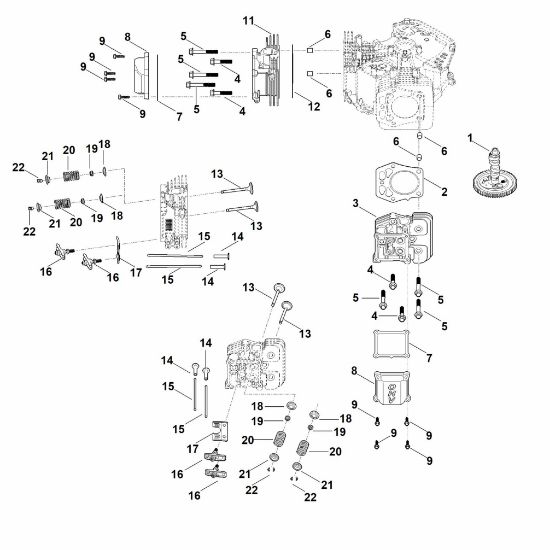 Picture of I - Camshaft, valves EVC 7000.0 (EVC7000-0001)