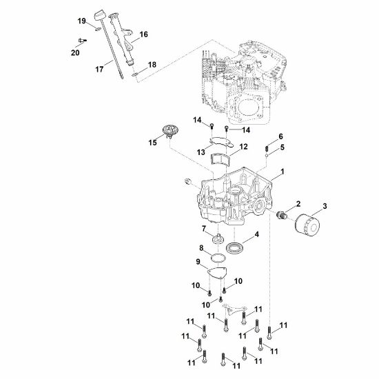 Picture of J - Governor gear, oil pan EVC 7000.0 (EVC7000-0001)