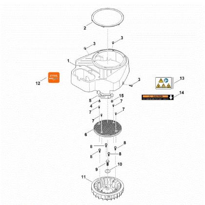 Picture of C - Fan housing EVC 8000.0 (EVC8000-0001)