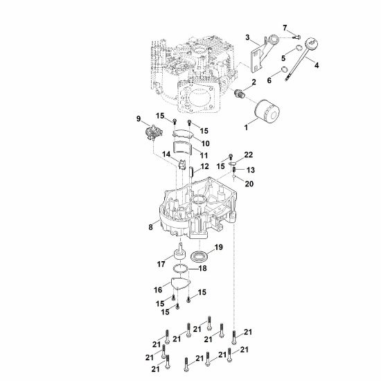 Picture of J - Governor gear, oil pan EVC 8000.0 (EVC8000-0001)