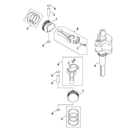 Picture of C - Piston/ Crankshaft FH381V-AS51