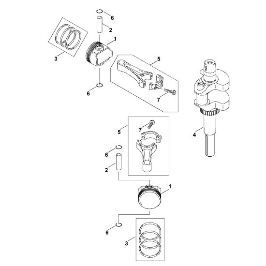 Picture of C - Piston/ Crankshaft FH430V-AS54