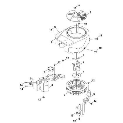 Picture of F - Cover/ Fan wheel FH430V-AS54