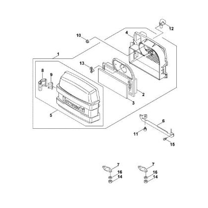 Picture of J - Air filter/ Exhaust FH580V-AS51