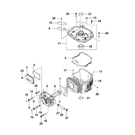 Picture of B - Cylinder FJ180V-BM80