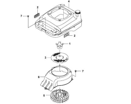 Picture of F - Cover/ Fan wheel FJ180V-BS61