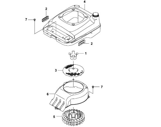 Picture of F - Cover/ Fan wheel FJ180V-BS61
