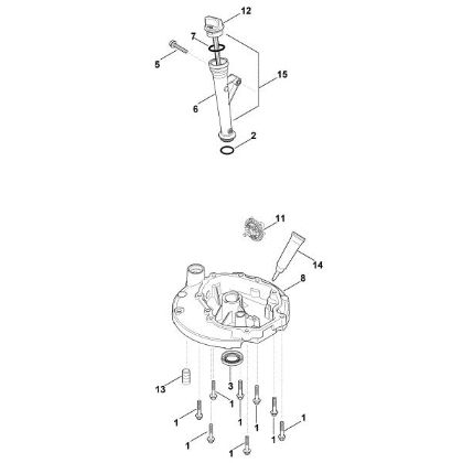 Picture of J - Lubrication system, oil pan HD675 (HD675-3013)