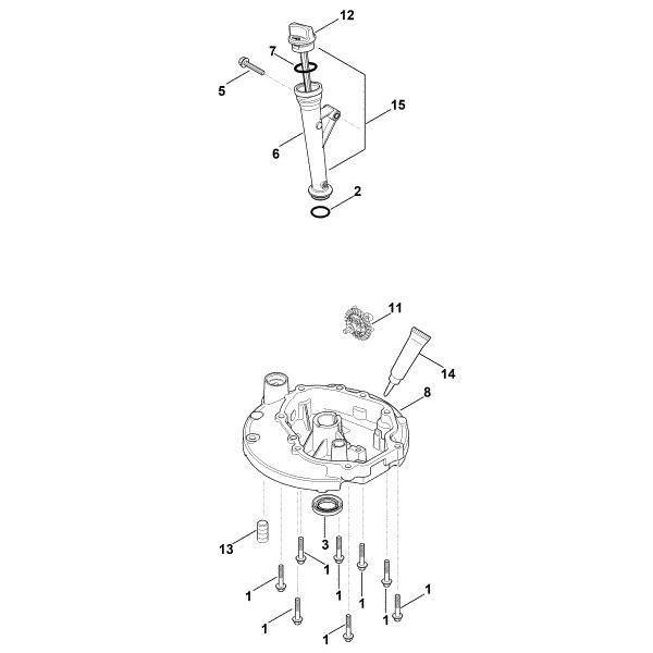 Picture of J - Lubrication system, oil pan HD675 (HD675-3013)