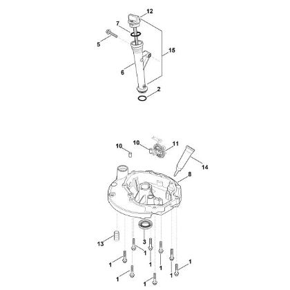 Picture of J - Lubrication system, oil pan HD675 (HD675-3014)