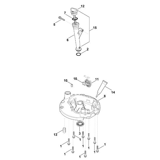 Picture of J - Lubrication system, oil pan HD675 (HD675-3014)