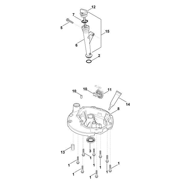 Picture of J - Lubrication system, oil pan HD675 (HD675-3014)