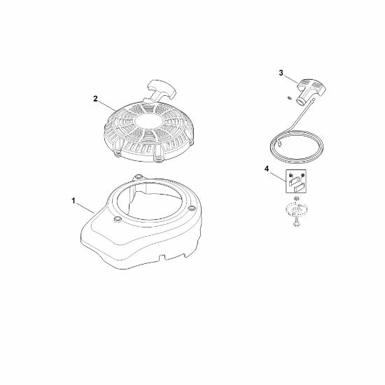 Picture of K - Fan cover, starter device HD675 (HD675-3014)