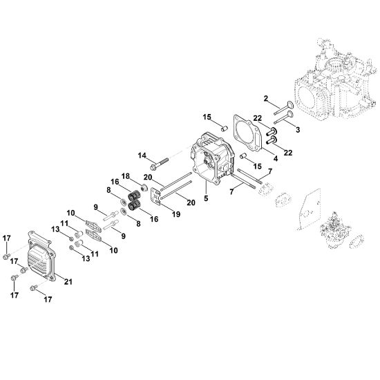 Picture of H - Valve cover, Valve HD675 (HD675-3015)