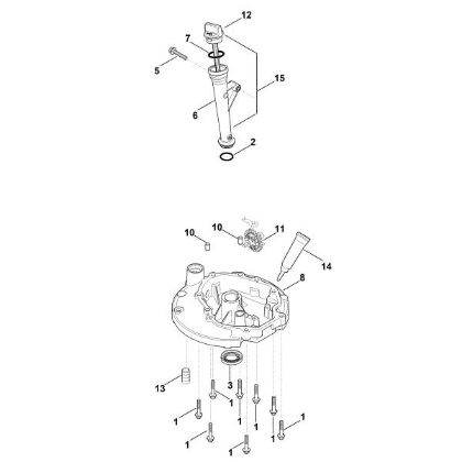 Picture of J - Lubrication system, oil pan HD675 (HD675-3015)