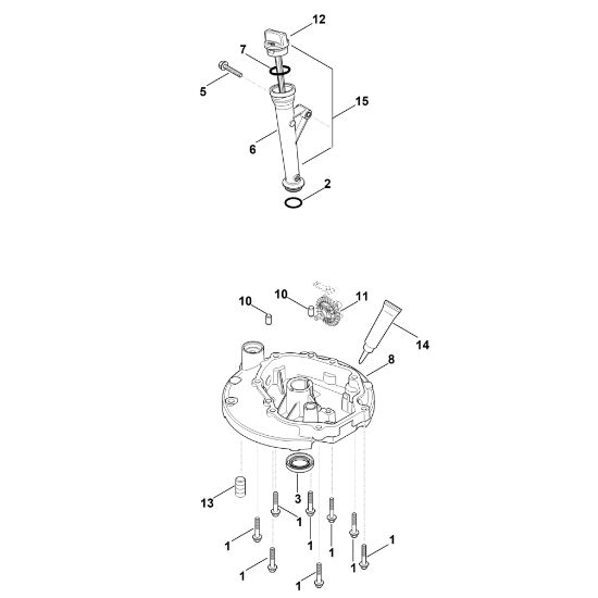 Picture of J - Lubrication system, oil pan HD675 (HD675-3015)