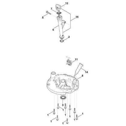 Picture of J - Lubrication system, oil pan HD775 (HD775-3025)