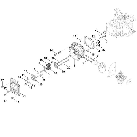Picture of H - Valve cover, Valve HD775 (HD775-3027)