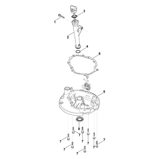 Picture of K - Lubrication system, oil pan XT-6 (XT149-0213)