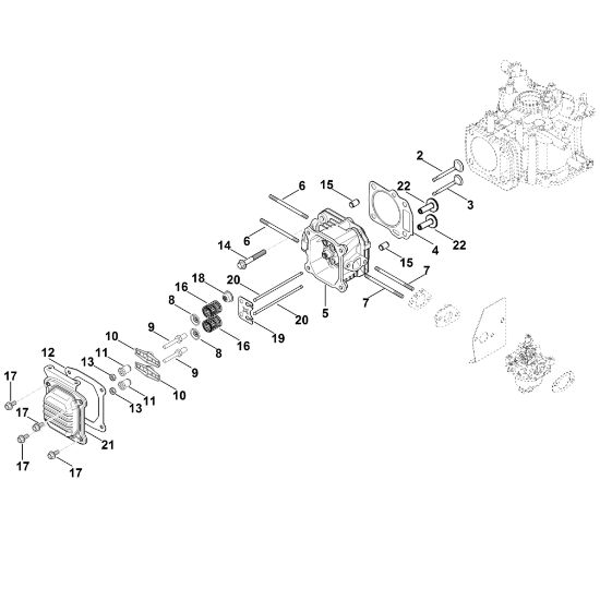 Picture of H - Valve cover, Valve XT-6 (XT149-0213) (2011)
