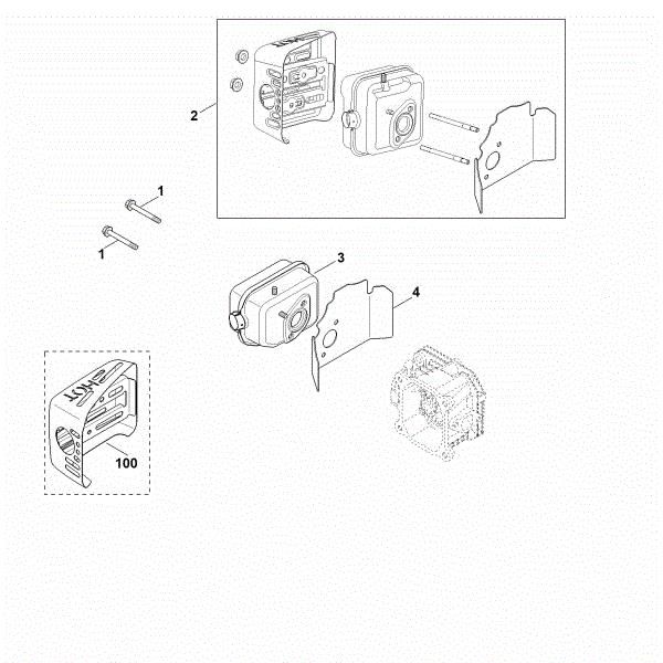 Picture of F - Exhaust XT-675 (XT675-0022)