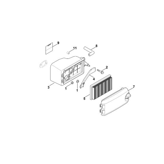 Picture of B - Air filter XT-675 (XT675-2019)