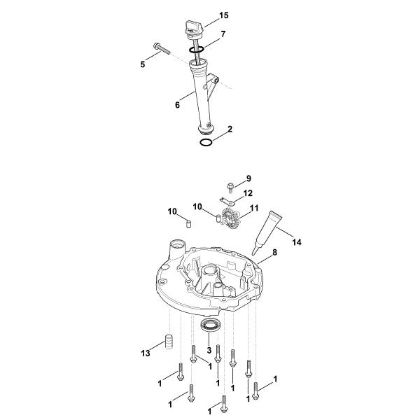 Picture of K - Lubrication system, oil pan XT-675 (XT675-2047)
