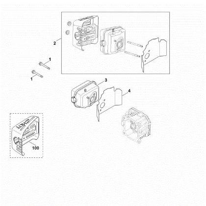 Picture of F - Exhaust XT-675 (XT675-3069)
