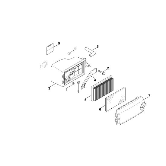 Picture of B - Air filter XT-675 (XT675-3109)