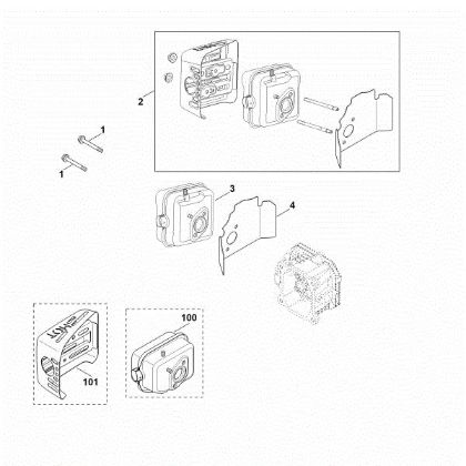 Picture of F - Exhaust XT-800 (XT800-0032)
