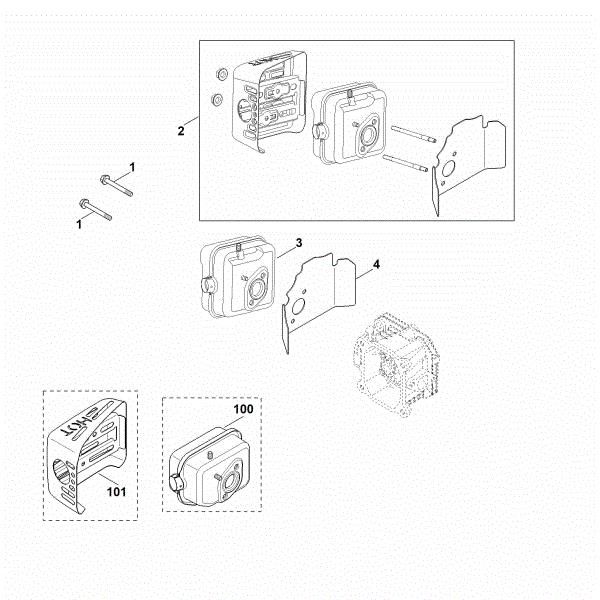 Picture of F - Exhaust XT-800 (XT800-0032)