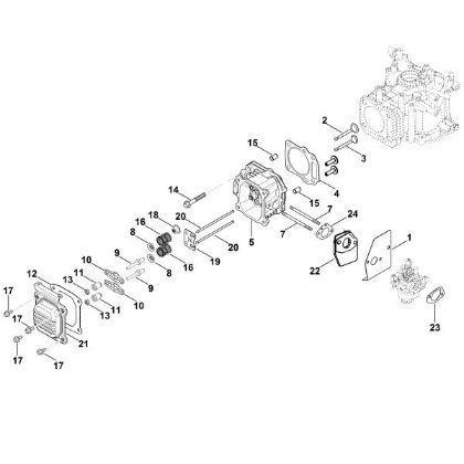 Picture of I - Valve cover, Valve XT-800 (XT800-0036)