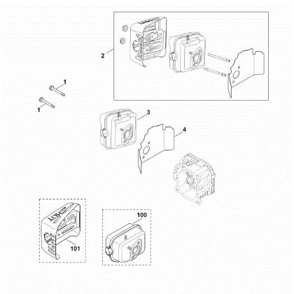 Picture of F - Exhaust XT-800 (XT800-2052)