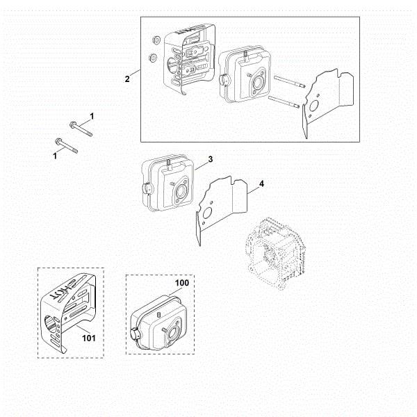 Picture of F - Exhaust XT-800 (XT800-2053)