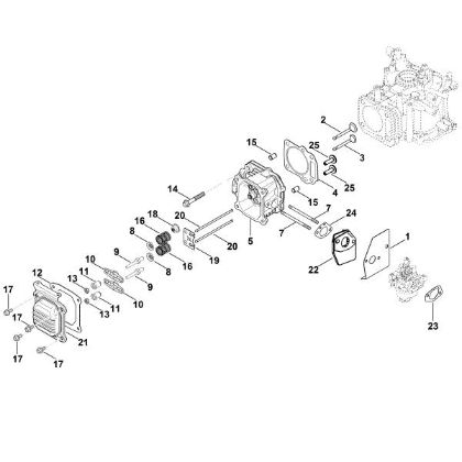 Picture of I - Valve cover, Valve XT-800 (XT800-2053)