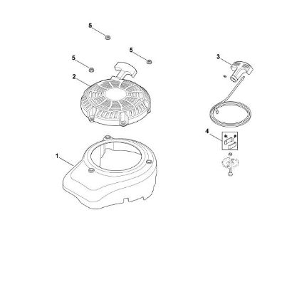 Picture of L - Fan cover, starter device XT-800 (XT800-2053)