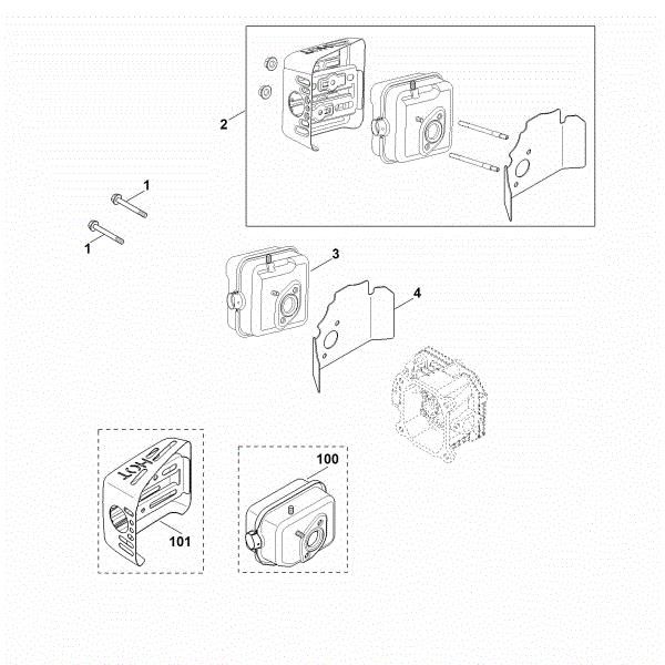 Picture of F - Exhaust XT-800 (XT800-3087)