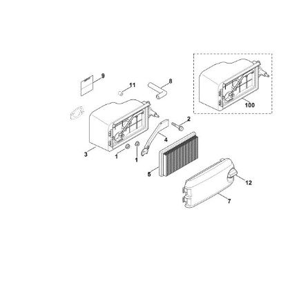 Picture of B - Air filter XT-800 (XT800-3088)