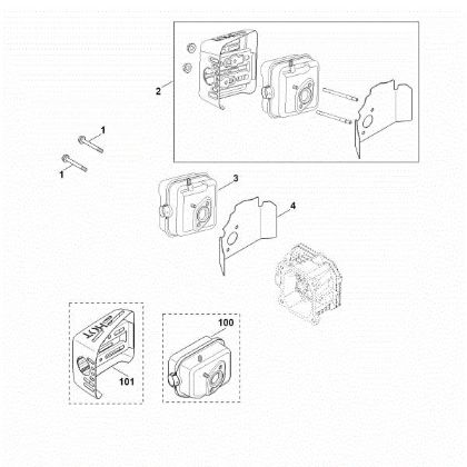 Picture of F - Exhaust XT-800 (XT800-3088)