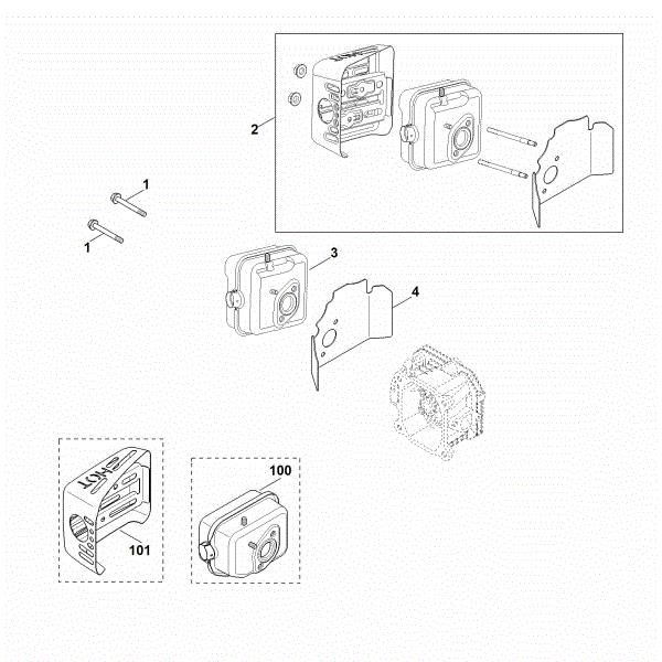 Picture of F - Exhaust XT-800 (XT800-3090)