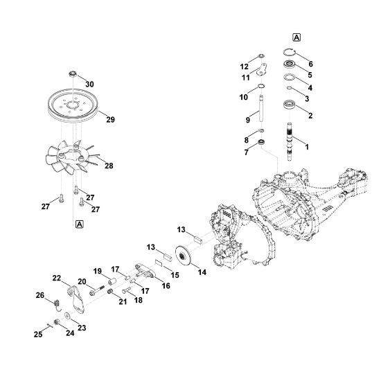 Picture of D - Drive shaft, Brake T2-BDBF-2X3C-1NX1