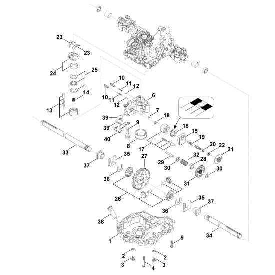 Picture of C - Gearbox lower part K46 BM