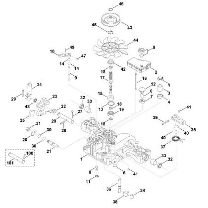 Picture of B - Gearbox upper part K46 F