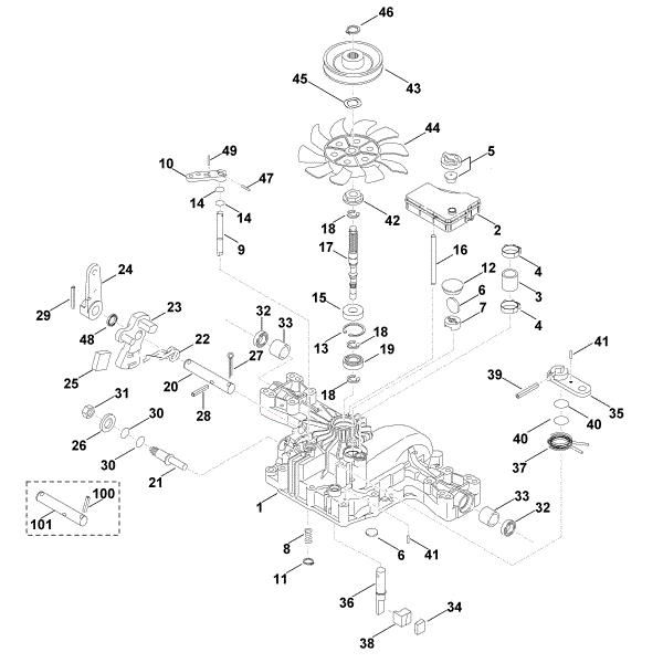 Picture of B - Gearbox upper part K46 S