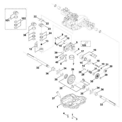 Picture of C - Gearbox lower part K46 S