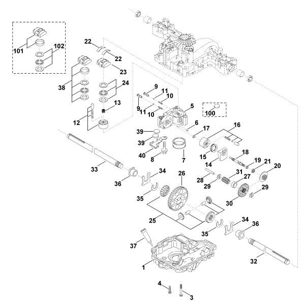Picture of C - Gearbox lower part K46 S
