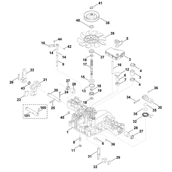 Picture of B - Gearbox upper part K46 T