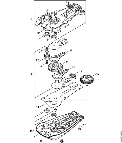 Gear head HSA 94 R Cordless hedge trimmers (HSA) HSA 130.0 R Stihl